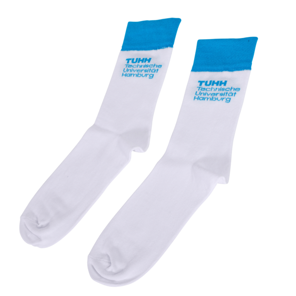 Alltagssocke mit Logo der TU Hamburg