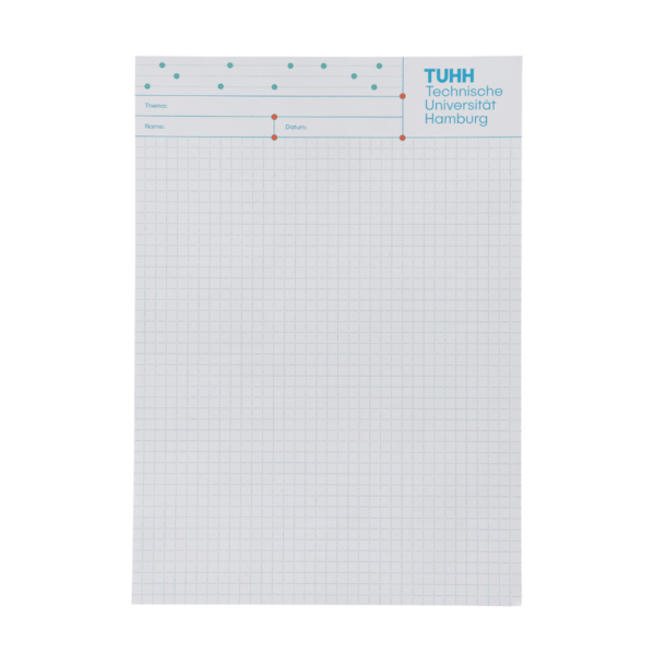 A4 writing pad made from recycled paper